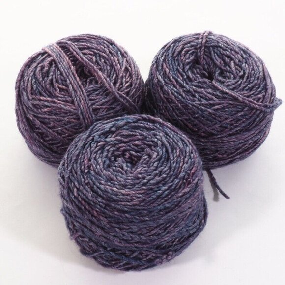 Chenille Blend Yarn 3 Balls Purple Ombre 180 Grams Approx 180 Yrds - Picture 3 of 3
